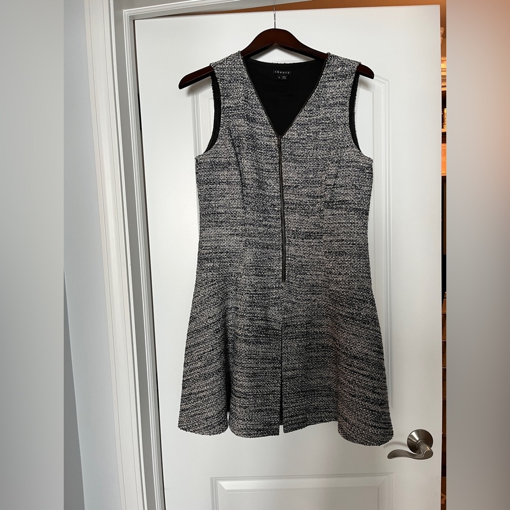 Theory dress with zipper up the front